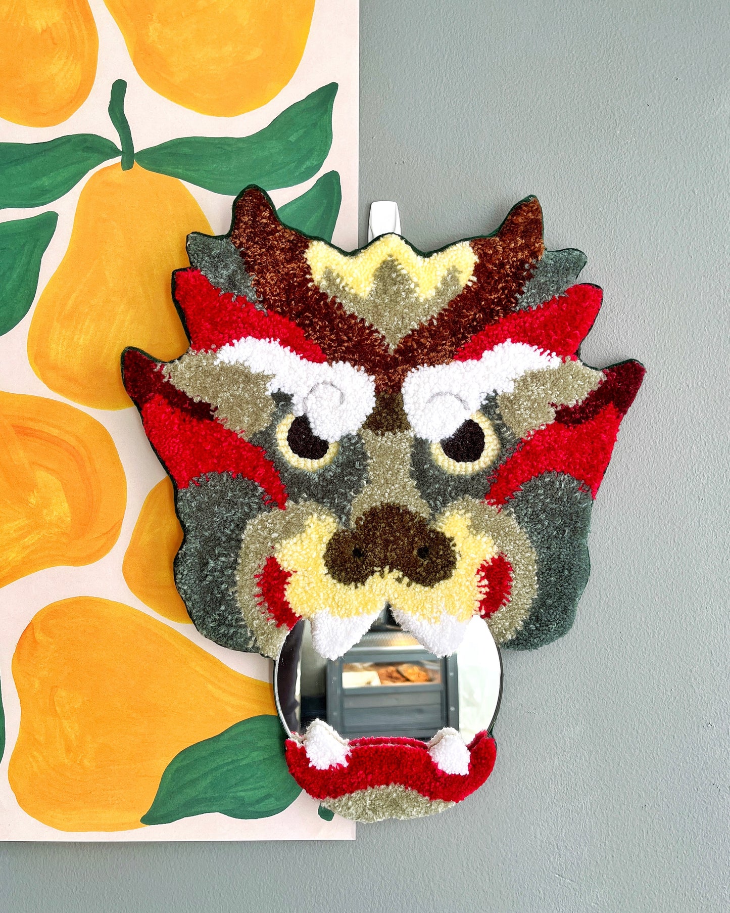 Dragon Tufted Mirror