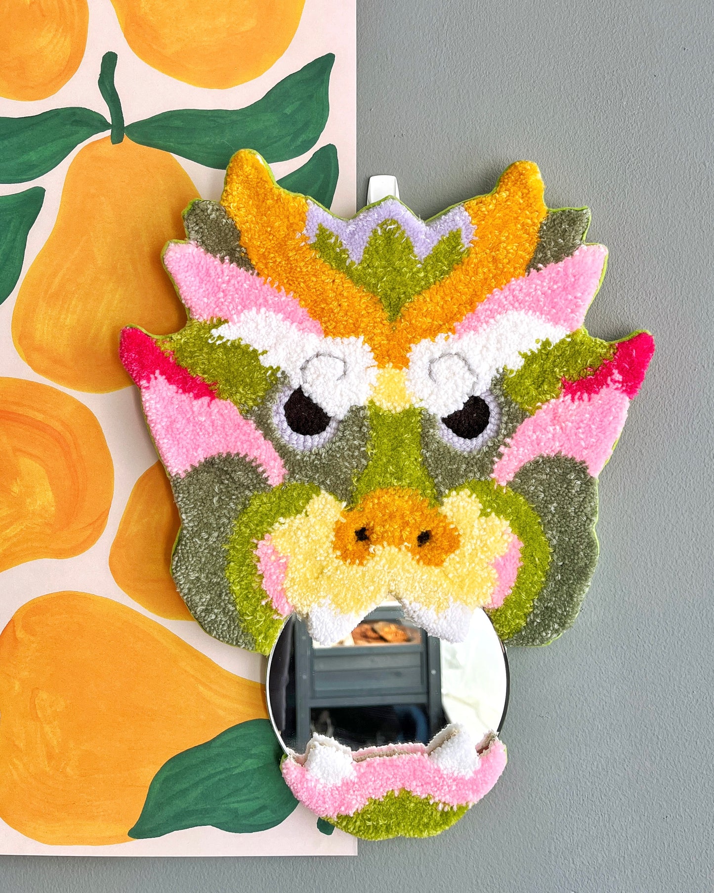 Dragon Tufted Mirror