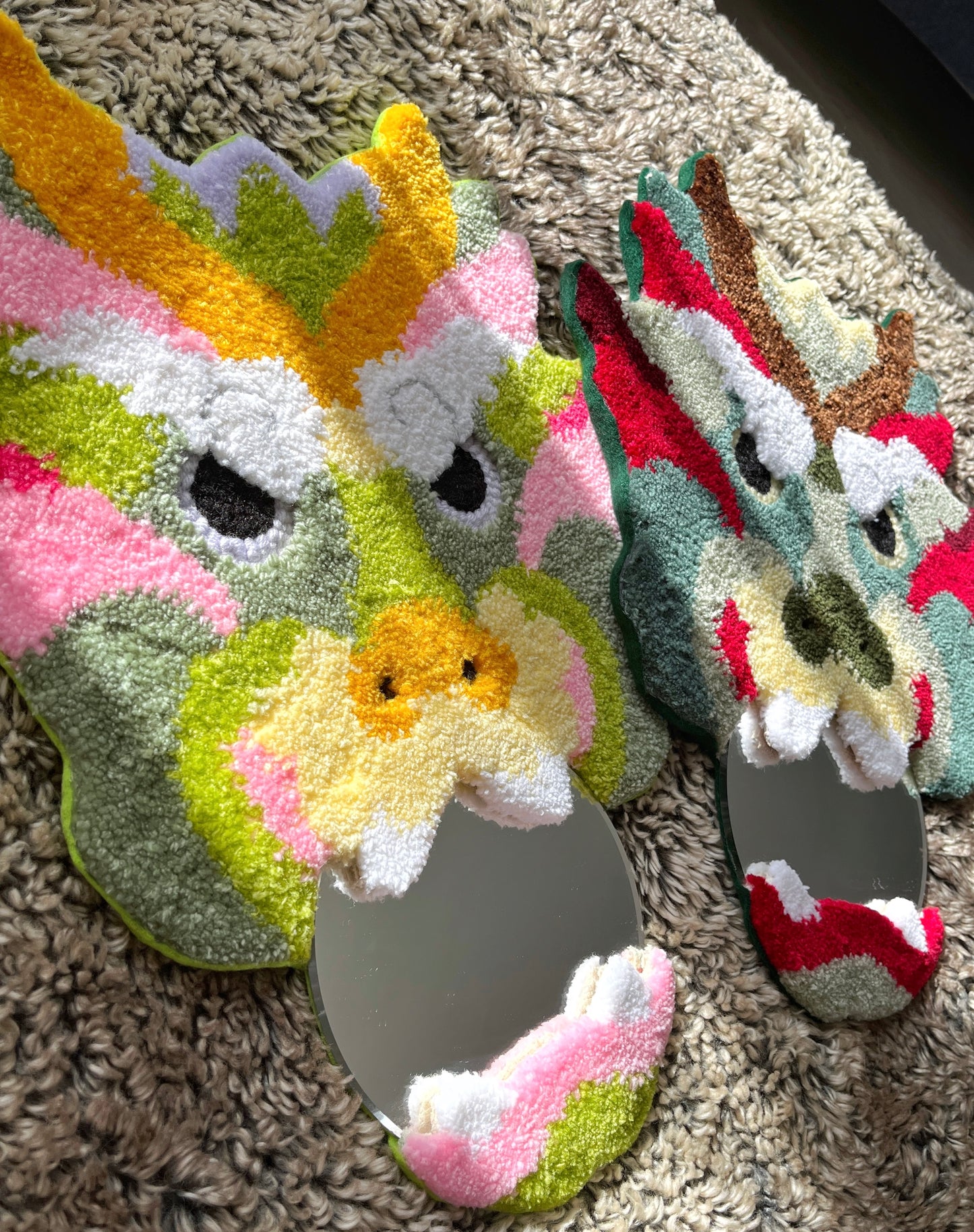 Dragon Tufted Mirror